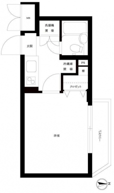 ルーブル新宿西落合IIの間取り図
