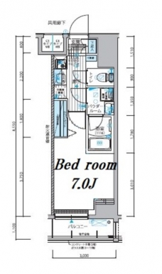メインステージ入谷IIの間取り図