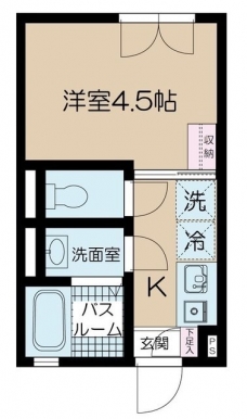 ヒルトップ代々木上原の間取り図