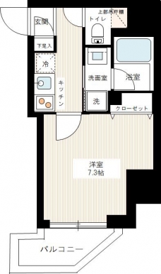 ハーモニーレジデンス大塚山手の間取り図