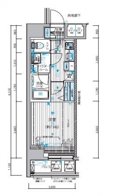 メインステージ入谷IIの間取り図