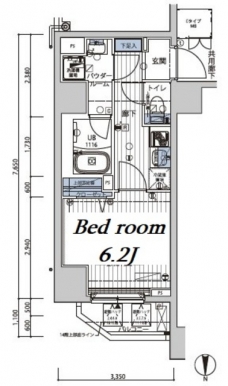 メインステージ錦糸町VIIラピスの間取り図
