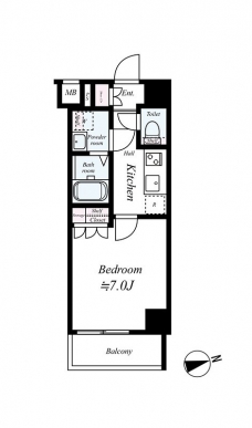 クレヴィスタ亀戸IIの間取り図