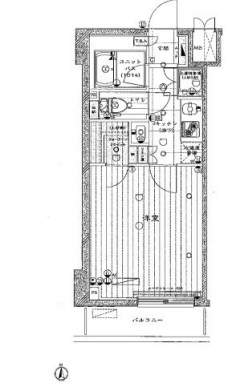 ルーブル板橋区役所前の間取り図