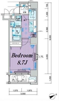 メインステージ上野の間取り図