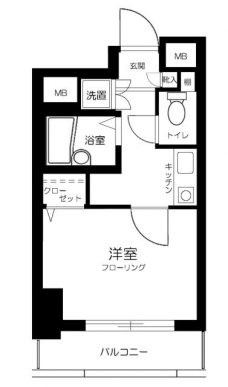 シンシア蒲田ステーションプラザの間取り図