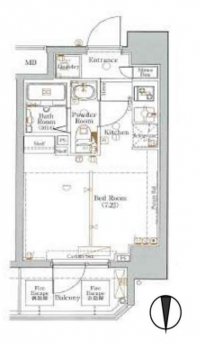 アクサス東京イーストレジデンスの間取り図