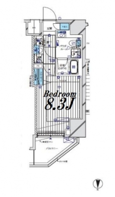 メインステージ門前仲町IIの間取り図