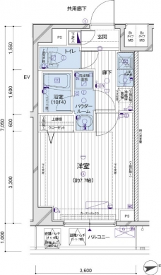 メインステージ府中中河原駅前の間取り図
