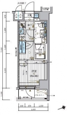 メインステージ北千住IVの間取り図
