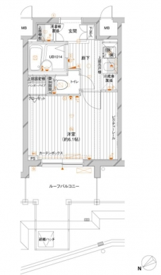 メインステージ赤塚の間取り図