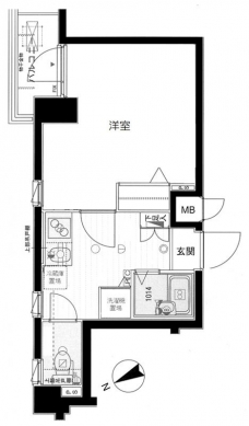 メインステージ野方駅前の間取り図