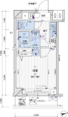 メインステージ府中中河原駅前の間取り図