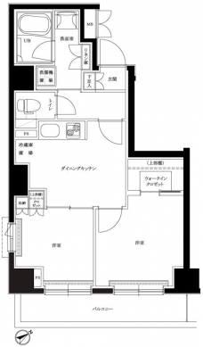 ルーブル目黒不動前の間取り図
