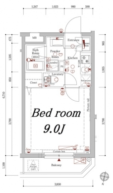 アクサス上板橋の間取り図
