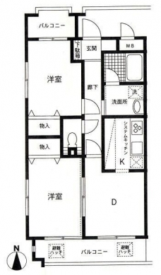 すずらんマンションの間取り図