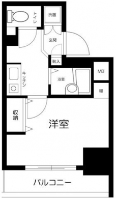 シンシア蒲田ステーションプラザの間取り図