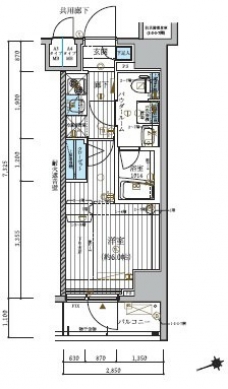 メインステージ北千住IVの間取り図
