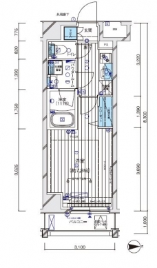 メインステージ白金IIIの間取り図