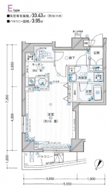 メインステージ目黒IIの間取り図