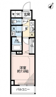プレール・ドゥーク押上IIIの間取り図