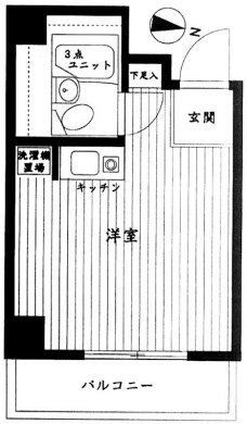 ライオンズマンション三軒茶屋第7の間取り図