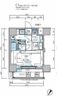 メインステージ五反野IIの間取り図