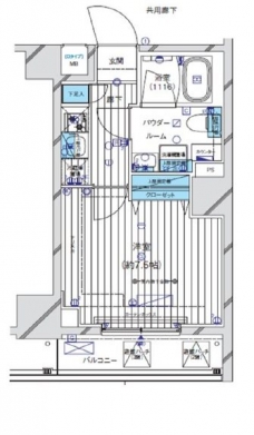 メインステージ三ノ輪EASTの間取り図