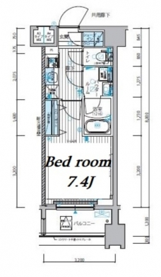 メインステージ錦糸町IXの間取り図