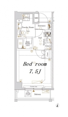 ブランノアール北赤羽の間取り図