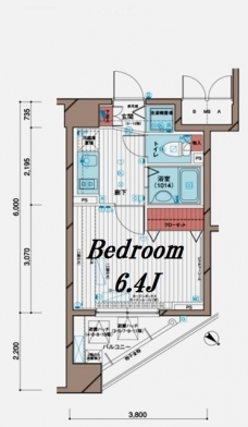 メインステージ五反田駅前の間取り図