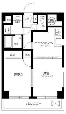 クレアパーク野方の間取り図