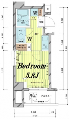 メインステージ白山の間取り図