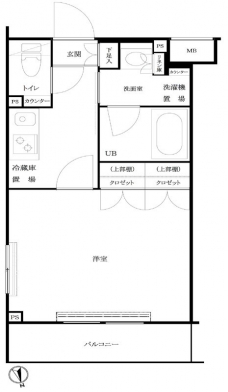ルーブル大森西の間取り図