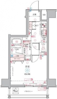 クレヴィスタ三ノ輪の間取り図
