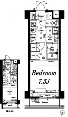 アクサスレジデンス外苑の間取り図