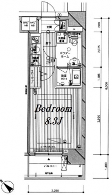 メインステージ王子IIの間取り図