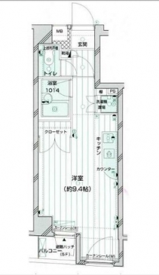 パークウェル世田谷若林の間取り図