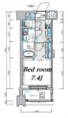 メインステージ錦糸町IXの間取り図