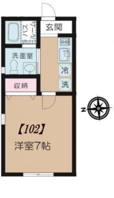 板橋区富士見町マンションの間取り図