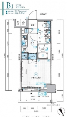 メインステージ川口WESTの間取り図