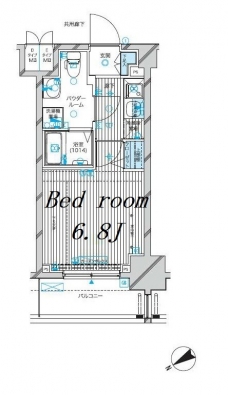 メインステージ蒲田VIエグザの間取り図