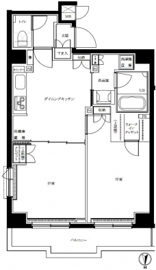 ルーブル両国弐番館の間取り図