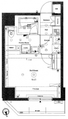 アクサス神楽坂Sta.の間取り図