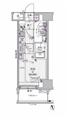 メインステージ立川VIの間取り図