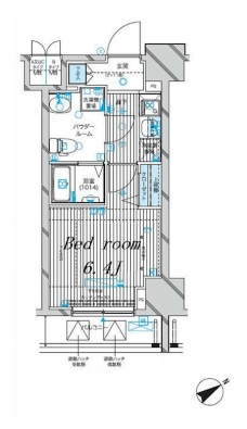 メインステージ蒲田VIエグザの間取り図