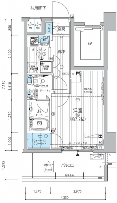 メインステージ三田アーバンスクエアの間取り図