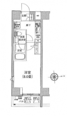 アイル東京深川の間取り図