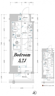 アクサスレジデンス目黒東の間取り図