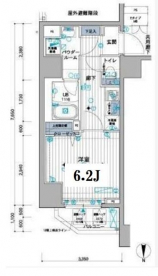 メインステージ錦糸町VIIラピスの間取り図